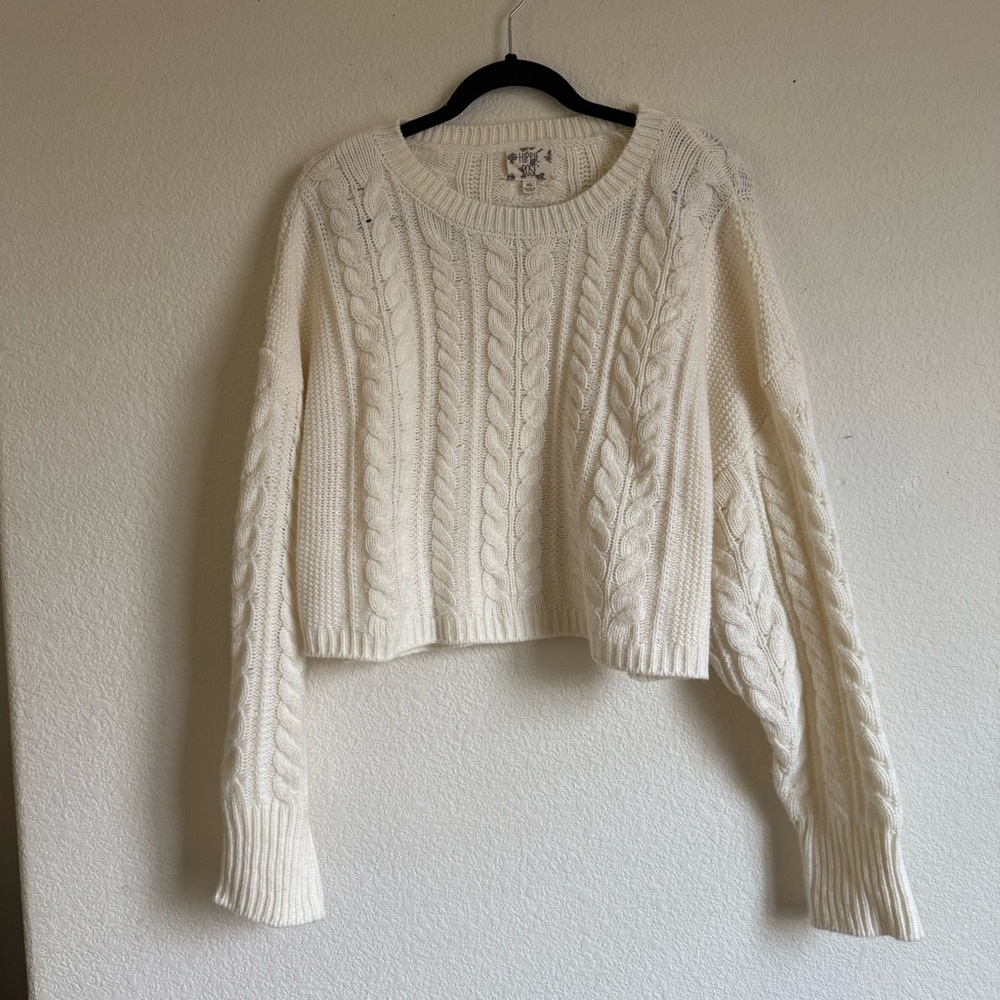 Hippie Rose Cable Knit Sweater